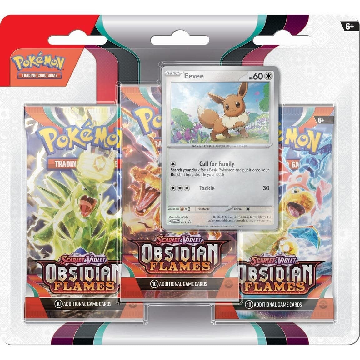 Scarlet & Violet: Obsidian Flames - 3-Pack Blisters