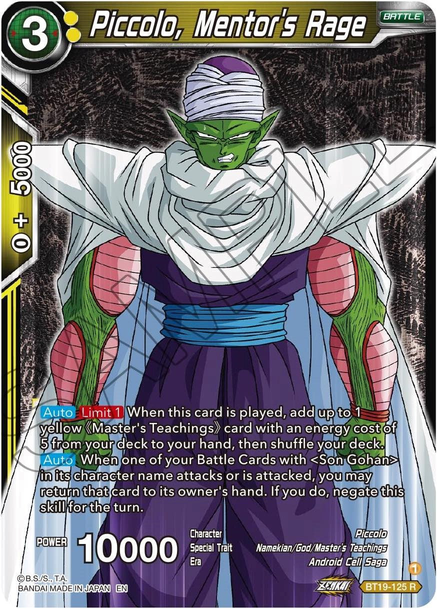 Piccolo, Mentor's Rage (BT19-125) [Fighter's Ambition]