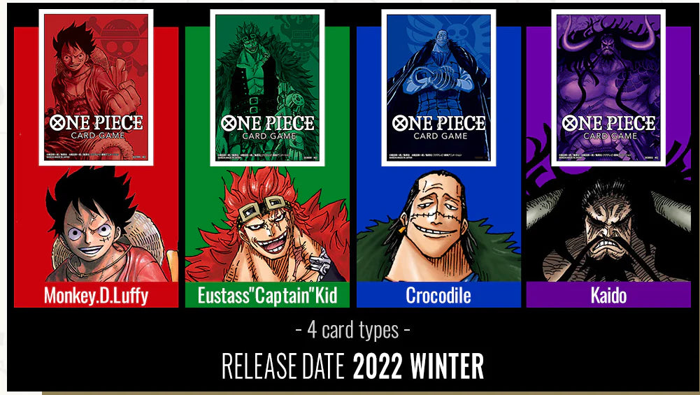 ONE PIECE CARD GAME - SLEEVES SET 1 - SET OF 4