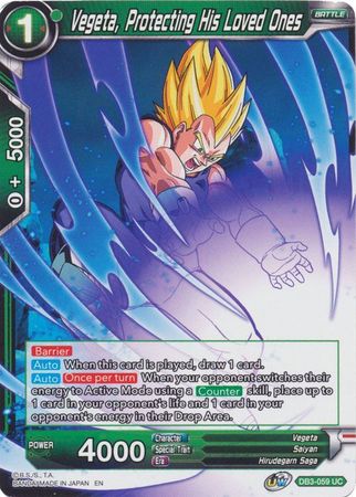 Vegeta, Protecting His Loved Ones (DB3-059) [Giant Force] – Forest City  Collectibles