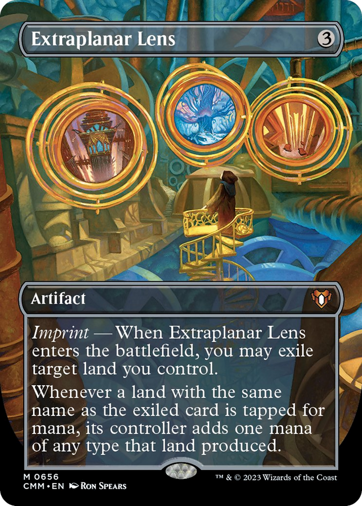 Extraplanar Lens (Borderless Alternate Art) [Commander Masters]
