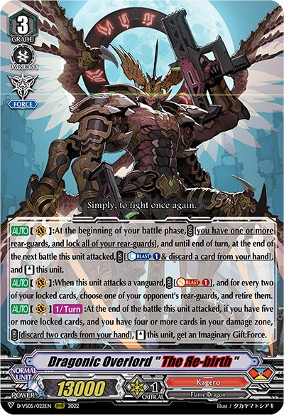 Dragonic Overlord "The Re-birth" (D-VS05/022EN) [V Clan Collection Vol.5]