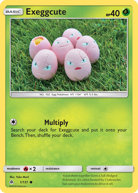 Exeggcute (1/131) [Sun & Moon: Forbidden Light] (MASTER BALL)