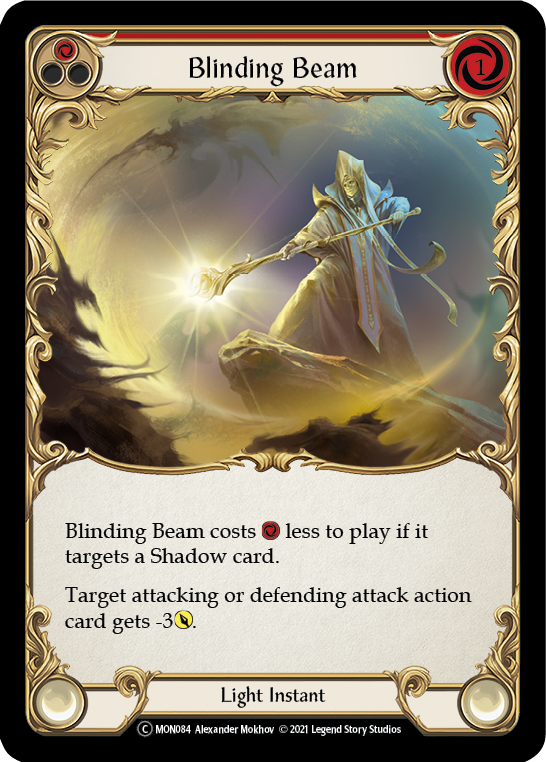 Blinding Beam (Red) [U-MON084-RF] (Monarch Unlimited)  Unlimited Rainbow Foil