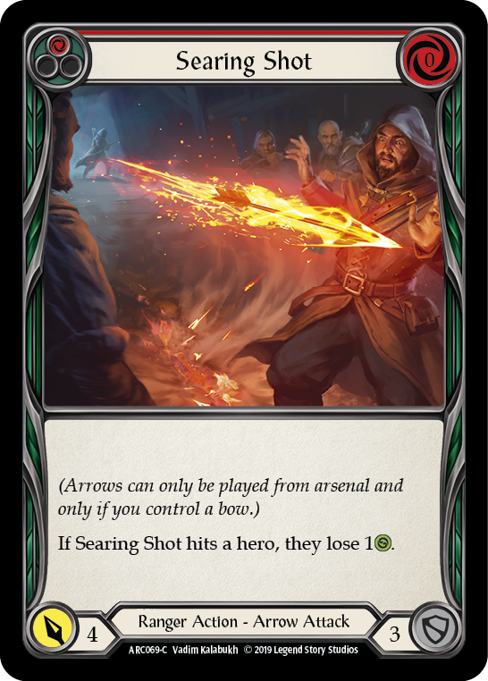 Searing Shot (Red) [ARC069-C] (Arcane Rising)  1st Edition Normal