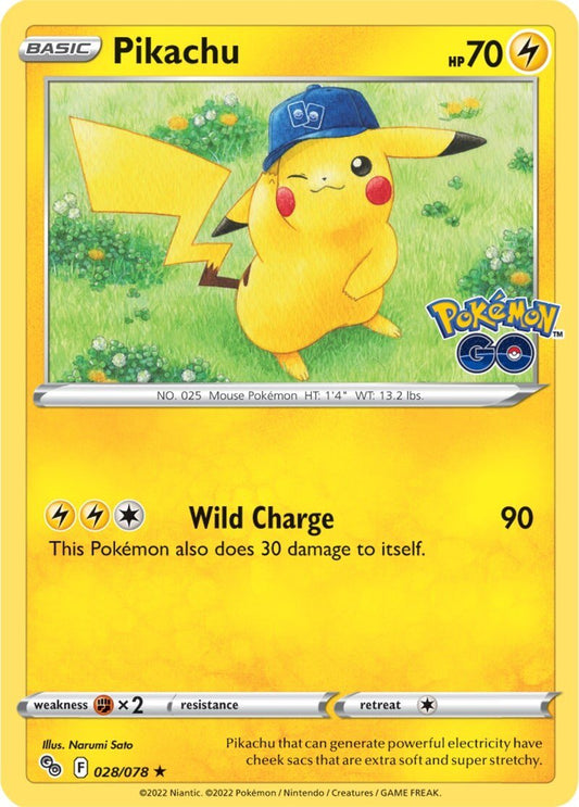 Pikachu (028/078) [Pokémon GO] (PROMO SEALED)