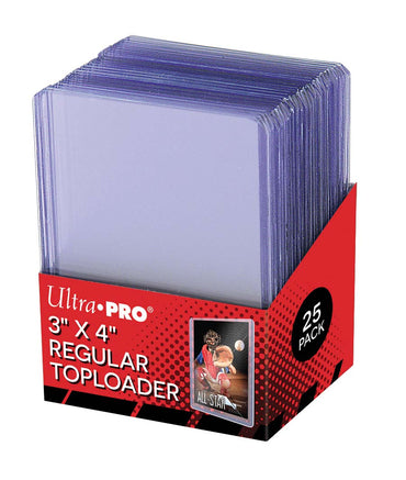 Ultra PRO: Toploader - 3" x 4" (25ct - Clear Regular)