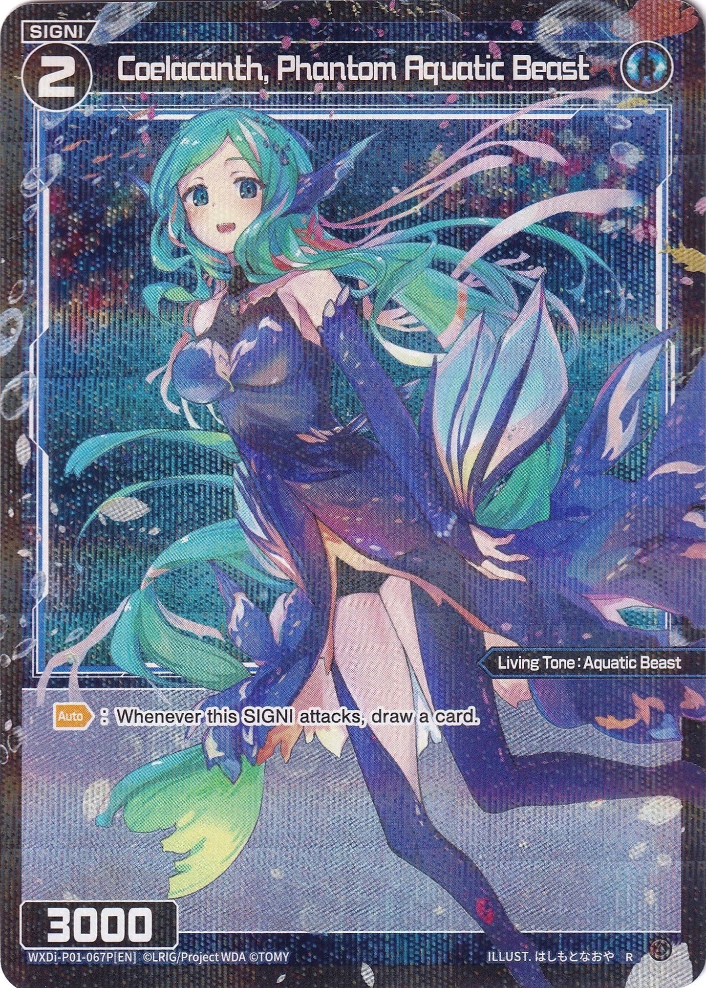 Coelacanth, Phantom Aquatic Beast (Parallel Foil) (WXDi-P01-067P) [Glowing Diva]