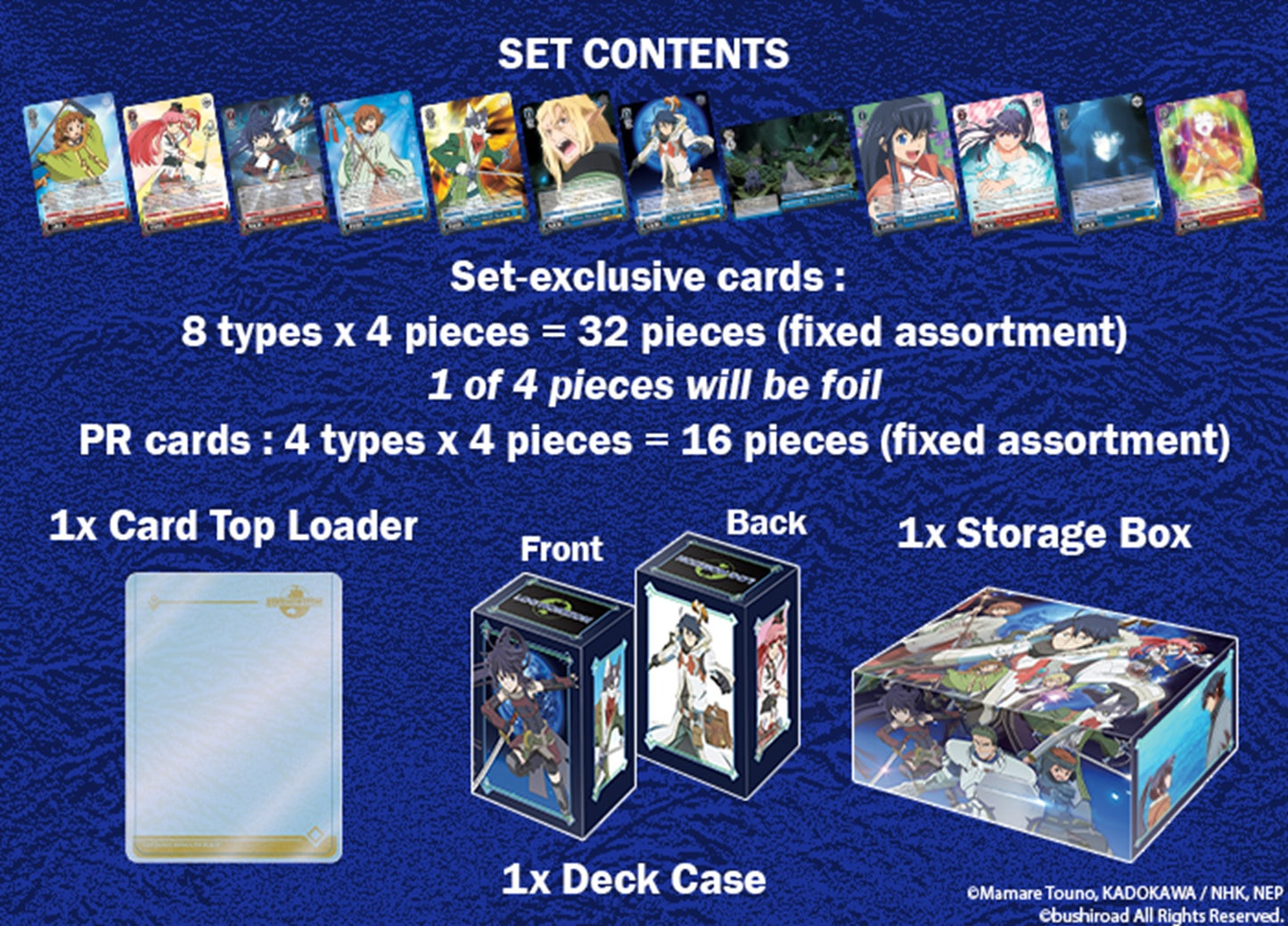 Weiss Schwarz LOG HORIZON POWER UP SET