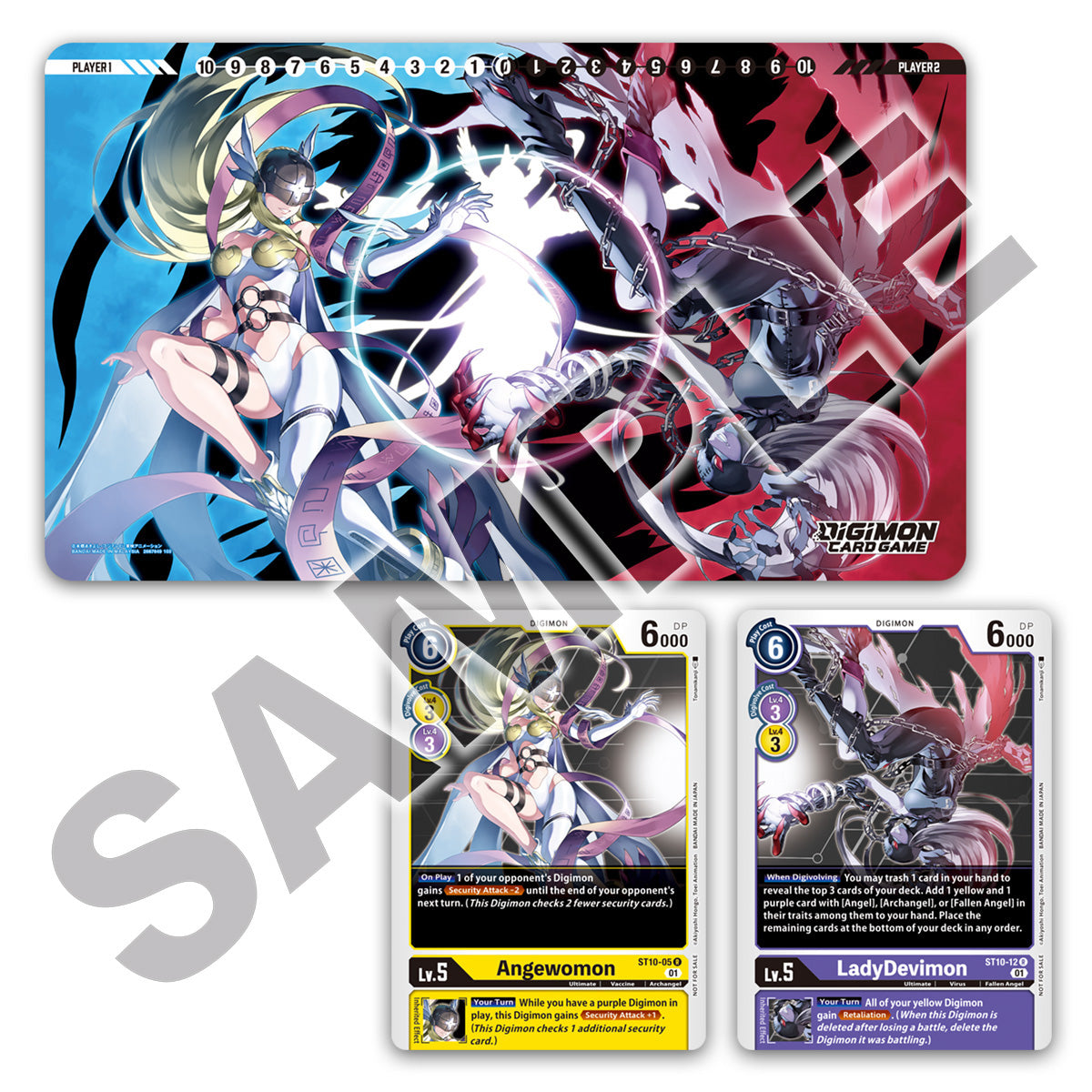 DIGIMON CG TAMER GOODS SET ANGEWOMON/LADYDEVIMON