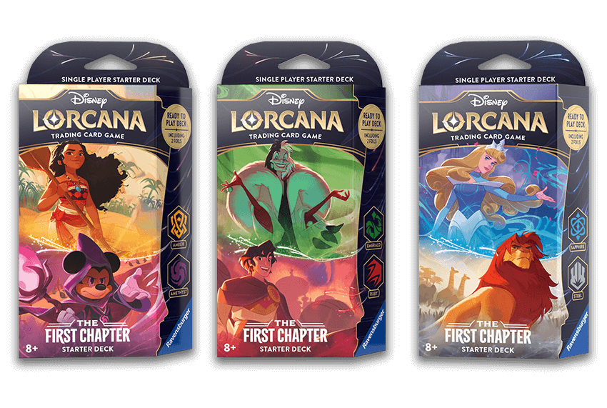 DISNEY LORCANA: THE FIRST CHAPTER - STARTER DECKS - Bundle of 3